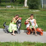 Детские скамейки Собаки