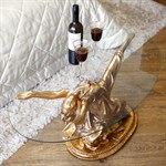 Стеклянный журнальный столик