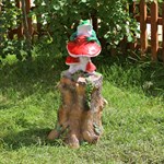 Фигура для дачи Пень с лягушками