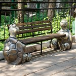Лавка со спинкой Черепашки