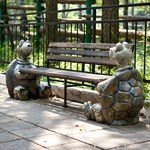 Детская лавка со спинкой