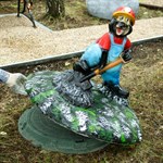 Декоративное укрытие люка Декоративное укрытие люка
