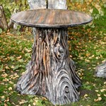 Пень стол из полистоуна