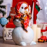 Фигура Снеговик из стеклопластика Фигура Снеговик из стеклопластика