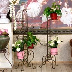 Кованая стойка для цветов