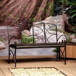 Садовый диван из металла 