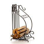 Кованая дровница фото