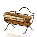 Кованая дровница для дома