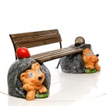 Скамейка для сада Ежики