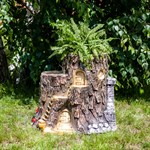 Пень кашпо для цветов