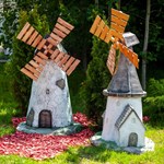 Мельница ветряная декоративная U07527 высота 107см стеклопластик и дерево - фото 35395 Мельница ветряная декоративная U07527 высота 107см стеклопластик и дерево - фото 35395
