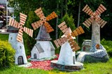 Мельница ветряная декоративная U07527 высота 107см стеклопластик и дерево - фото 35396 Мельница ветряная декоративная U07527 высота 107см стеклопластик и дерево - фото 35396