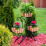 Кованая стойка для цветов