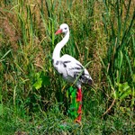 Фигура для сада аист