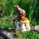 Бобер на пне F07135 Бобер на пне F07135