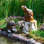 Фигуры для декора водоема бобры
