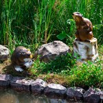 Фигурки для декора пруда бобры