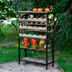 Кованый стеллаж для хранения 