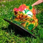 Крышка люка тыква