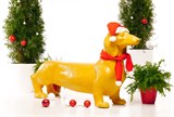Новогодняя фигура собаки 