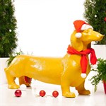 Фигура собака новогодняя 