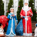 Фигура Дед мороз из стеклопластика 