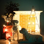 Фигура собаки из полистоуна 