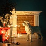 Ротвейлер из полистоуна 