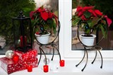 Кованая цветочница на подоконник 
