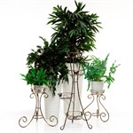 Металлическая подставка для цветов Металлическая подставка для цветов