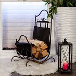 Дровница для камина кованая 