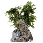 Кашпо садовое с медведем