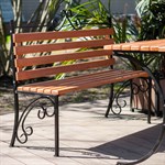 Кованая скамейка