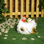 ростовая фигура курица с цыплятами