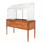 Высокая грядка с парником