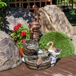 Декоративный фонтан для сада 