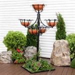 Кованая стойка для цветов 