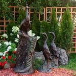 Бронзовая скульптура Павлин  Бронзовая скульптура Павлин