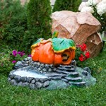 Крышка дом из тыквы