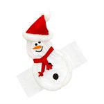 Украшение на бутылку снеговик