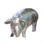 Фигурка Свинка под серебро F01227-S - фото 49829