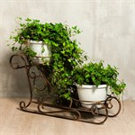 Сани подставка для цветов