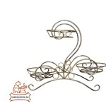 Кованая подставка под цветы напольная