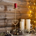 Подсвечник металлический  для одной свечи высота 46 см 607-14 - фото 51581