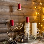 Подсвечник металлический  для одной свечи высота 46 см 607-14 - фото 51582