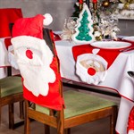 Новогодний чехол для стула