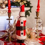 Новогоднее украшение на бутылку