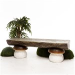 Лавочка садовая Грибочки U08452 стеклопластик U08452 - фото 52915