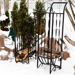 Дровница для дачи