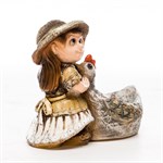 Кашпо Девочка с курицей F08580 - фото 53897